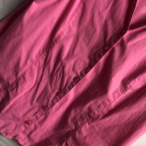 Hot Pink St. John’s bay button up blouse xl euc - Picture 7 of 10